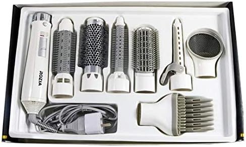 7-in-1 hair styler set with interchangeable attachments – all-in-one styling tool for curling, straightening, volumizing, and drying