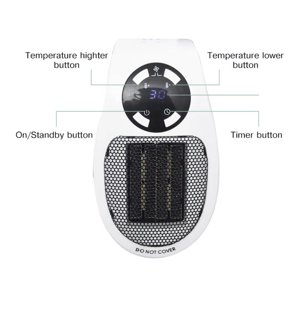 Compact portable heater for home and office – energy-efficient, space-saving heating solution for warmth in UAE's cooler seasons