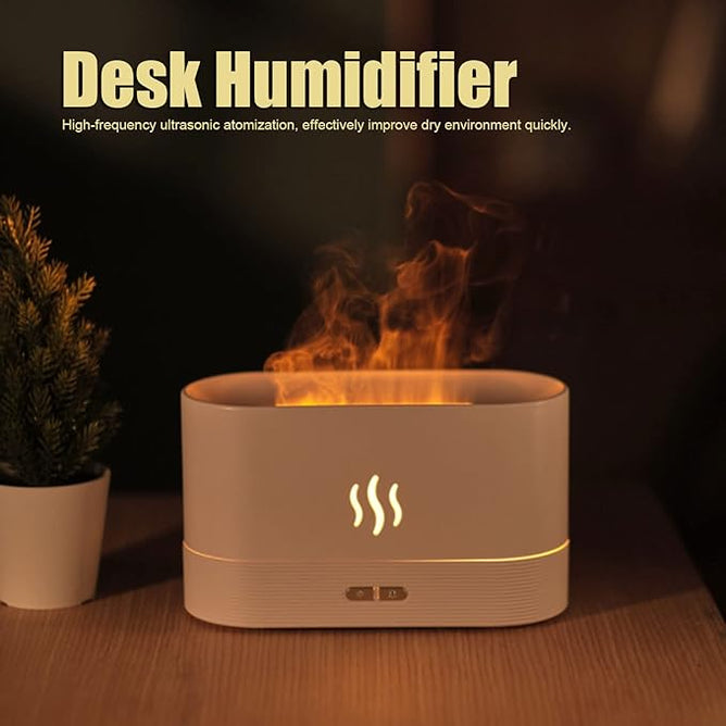 Compact mist humidifier for air moisture balance, dry skin relief, and better sleep