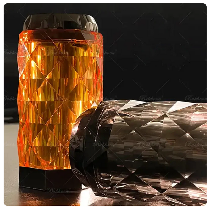 Crystal electric incense burner for aromatherapy – stylish home fragrance diffuser with LED lighting for relaxation and ambiance in UAE