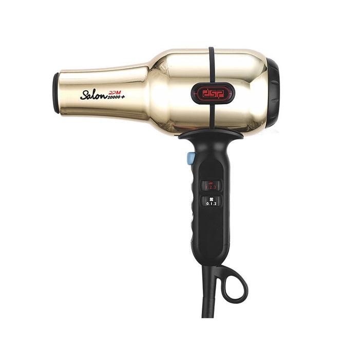 DSP hair dryer with powerful airflow and ionic technology for fast, frizz-free drying