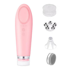 Face massager for rejuvenating skin and reducing tension with soothing vibrations