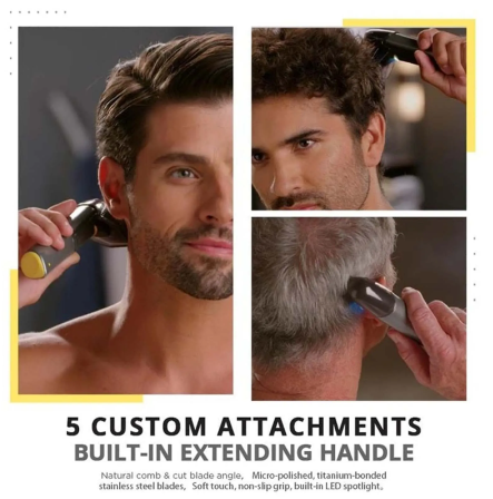 Multifunctional haircut and shaver tool for precise trimming and grooming