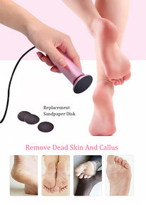 Rechargeable electric pedicure foot care tool – callus and dead skin remover file for smooth feet in UAE
