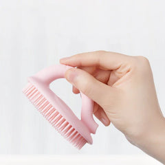 Baby Shower Brush To Remove Dandruff Silicone Scrubbing Cotton Shampoo Artifact