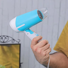 Foldable Handle Hair Dryer with compact design, multiple heat settings, and quick-dry technology for smooth, shiny hair, perfect for travel and storage