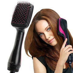 One-step hair dryer and styler for fast drying, volumizing, and smooth styling in one tool
