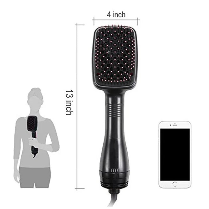 One-step hair dryer and styler for fast drying, volumizing, and smooth styling in one tool