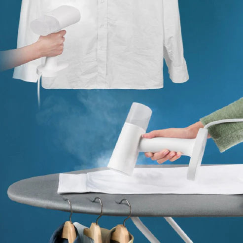 Handheld portable steam iron for quick wrinkle removal – perfect for travel and home use