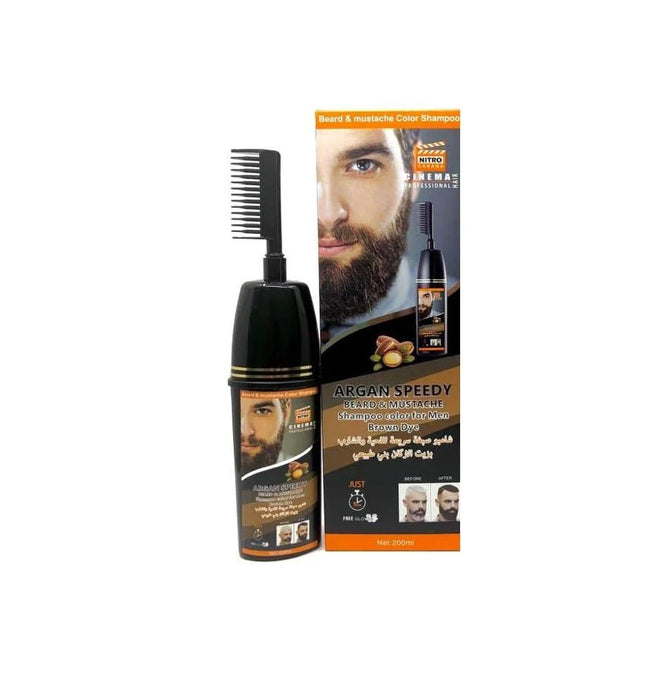 Nitro Beard color shampoo original formula for natural-looking beard coloring