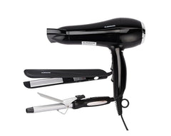 3-in-1 hair styling kit with straightener, curler, and volumizer – all-in-one hair tool for salon-quality styling at home in UAE